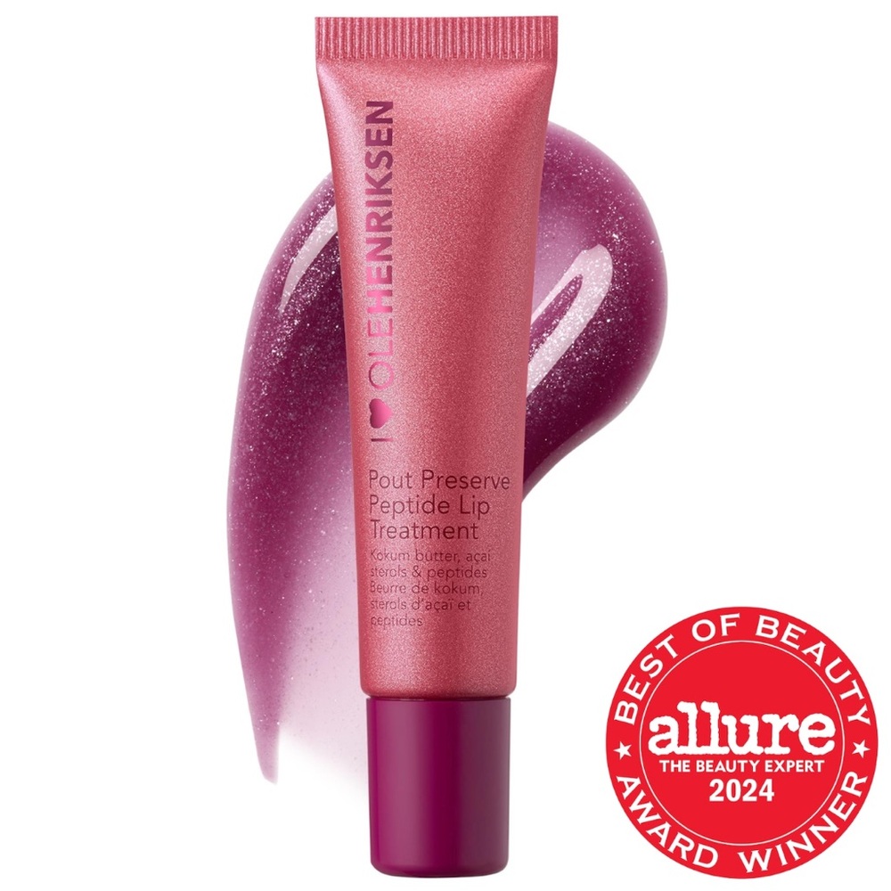 Ole Henriksen Pout Preserve Peptide Lip Treatment - Ligonberry Jam Glitter color